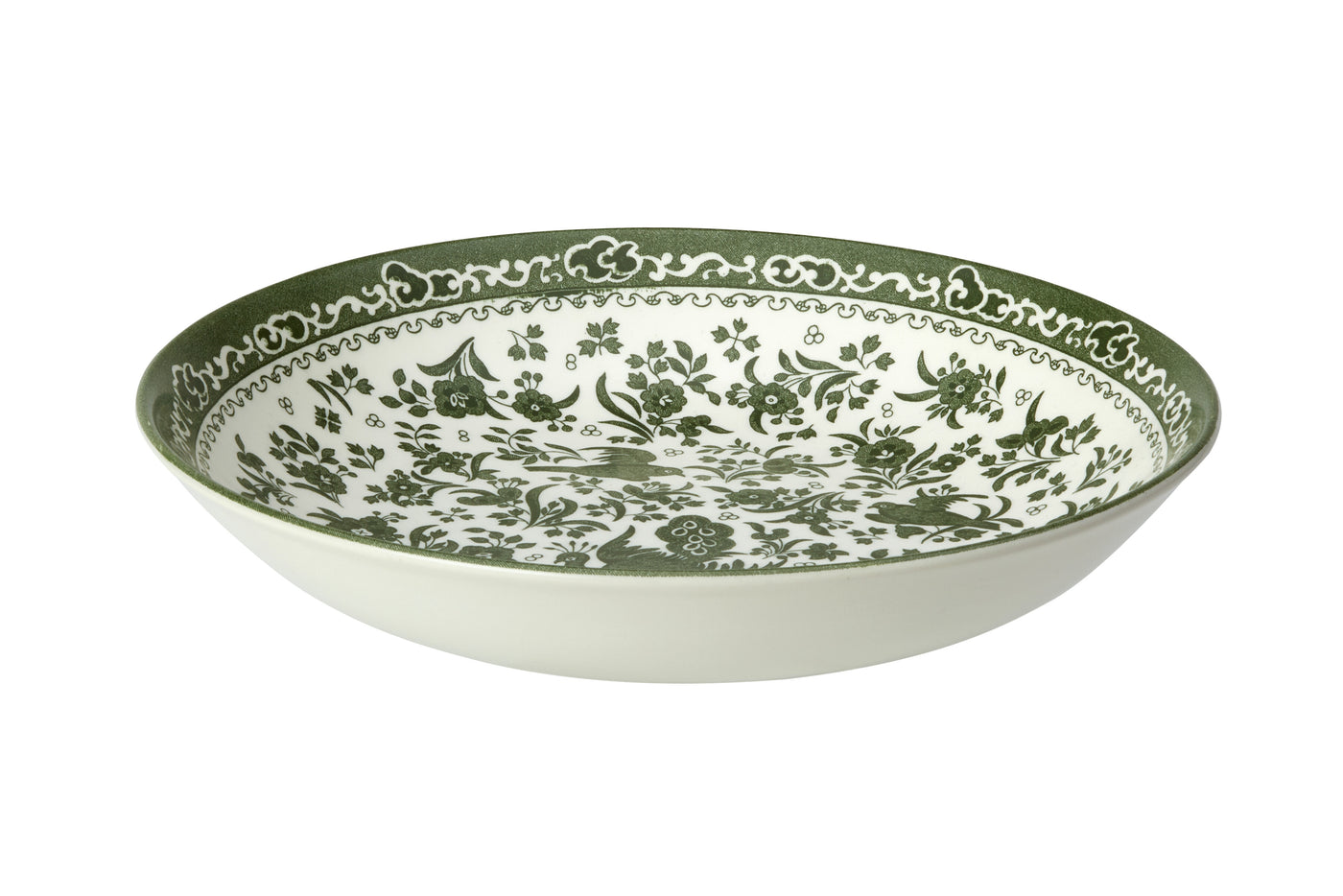 Burleigh Green Regal Peacock Pasta Bowl 23cm