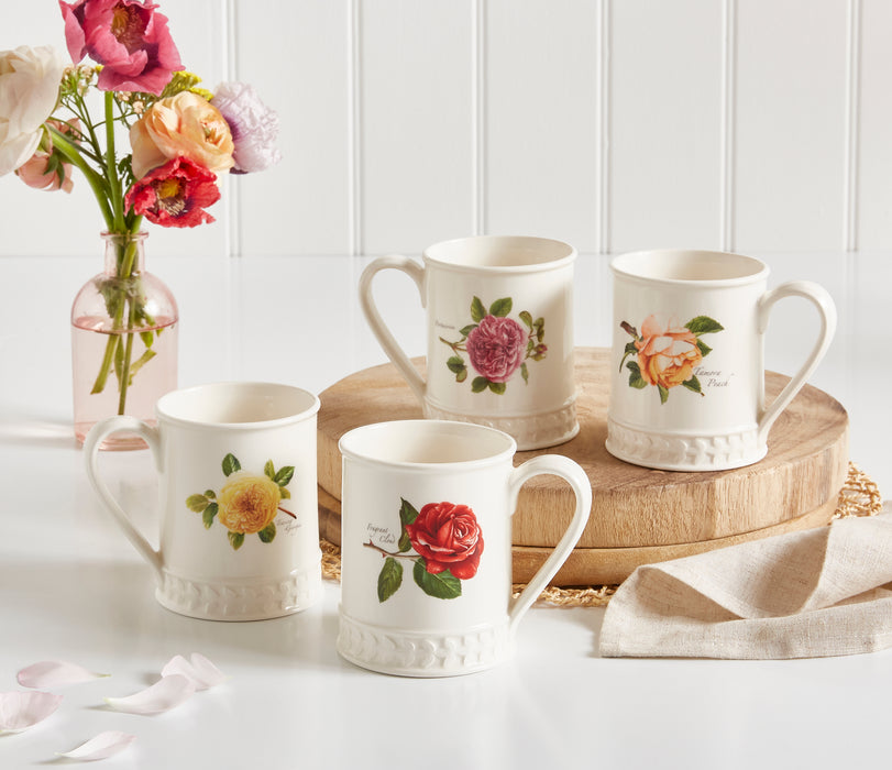 Botanic Roses Set of 4 Tankards