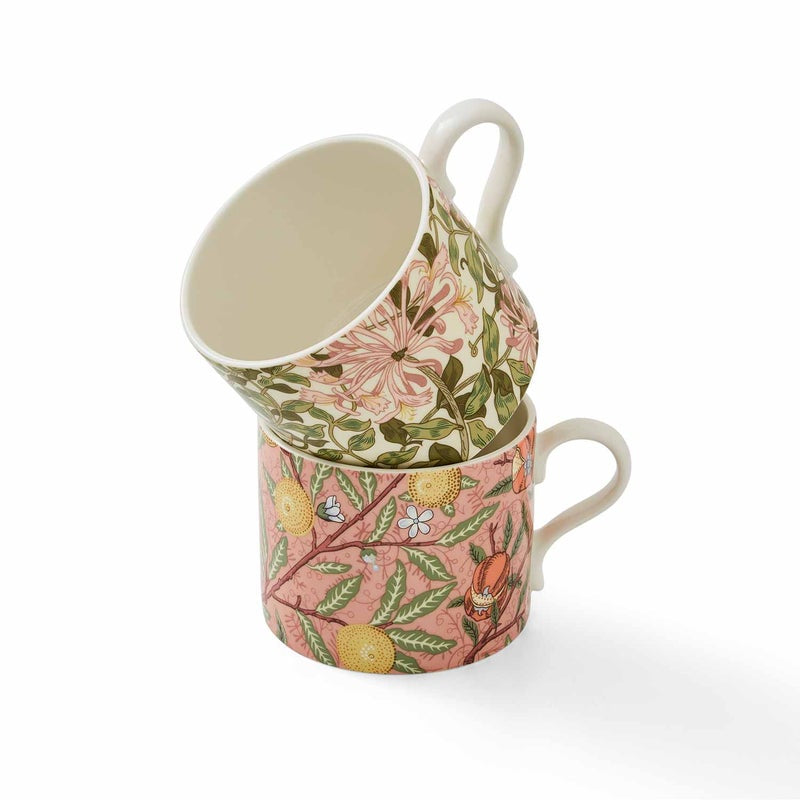 Morris & Co. Fruit & Honeysuckle Mugs