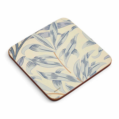 Morris & Co Willow Bough 6 Coasters, Blue