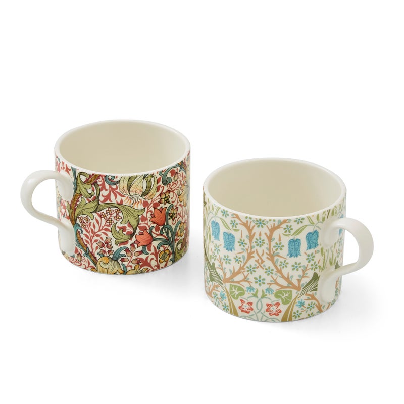 Morris & Co. Blackthorn and Golden Lily Mugs