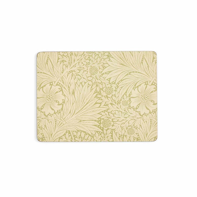 Morris & Co. Marigold 6 Placemats, Green