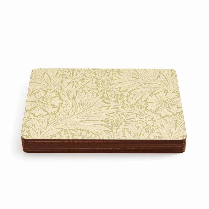 Morris & Co. Marigold 6 Placemats, Green