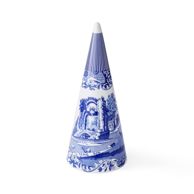 Spode Blue Italian Large Decorative Cone