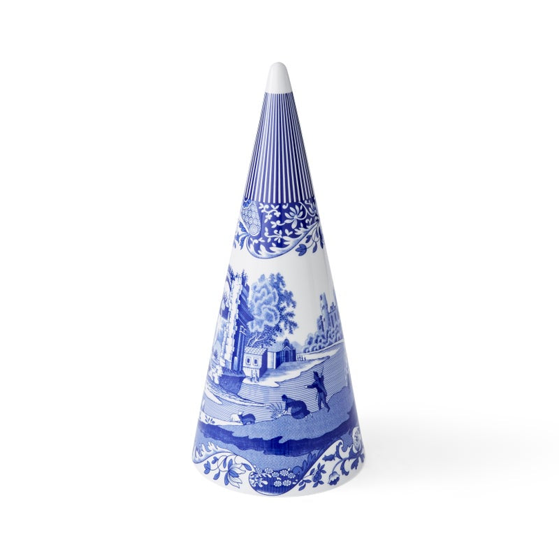 Spode Blue Italian Large Decorative Cone