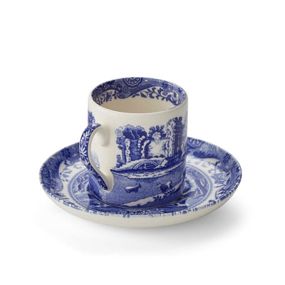 Spode Blue Italian  Coffee Cups & Saucer