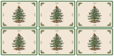 Christmas Tree Set of 6 Placemats