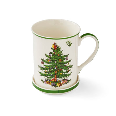 Christmas Tree Mug & Coaster Set