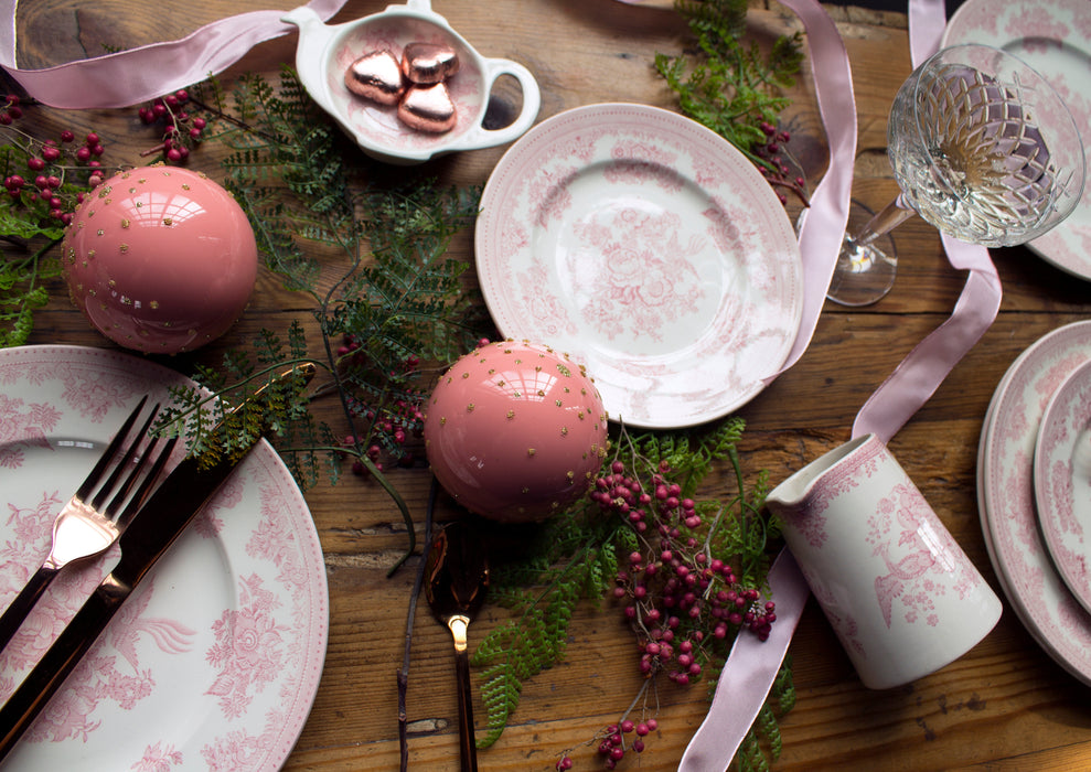 Pink Asiatic Pheasants Mini Teapot Tray