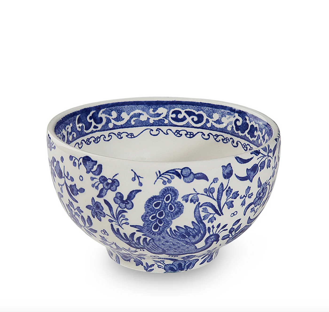 Burleigh Blue Regal Peacock Mini Footed Bowl 12cm/5