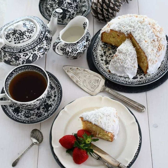 Black Regal Peacock Breakfast Saucer