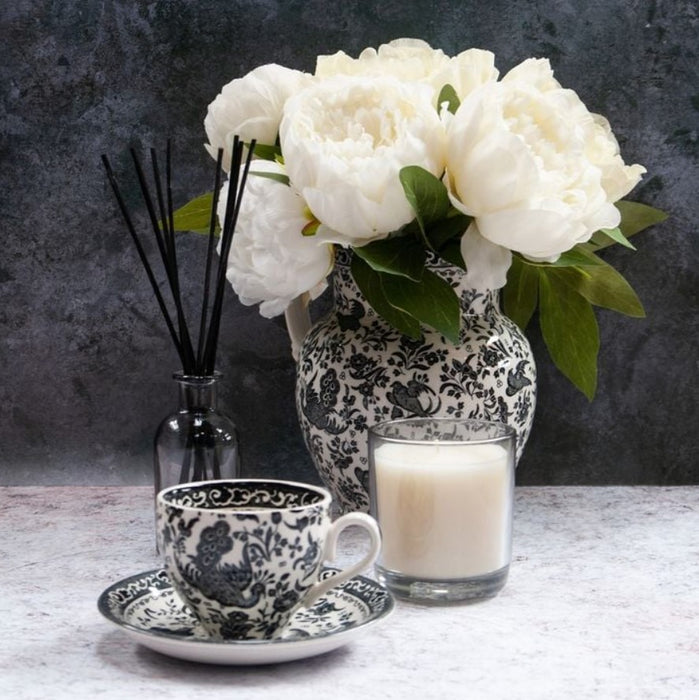 Black Regal Peacock Tea Saucer