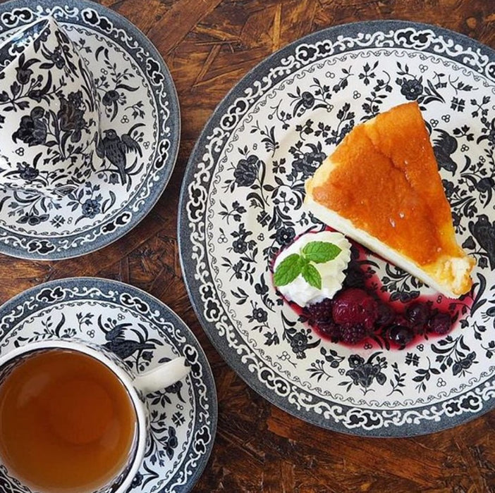 Black Regal Peacock Tea Saucer