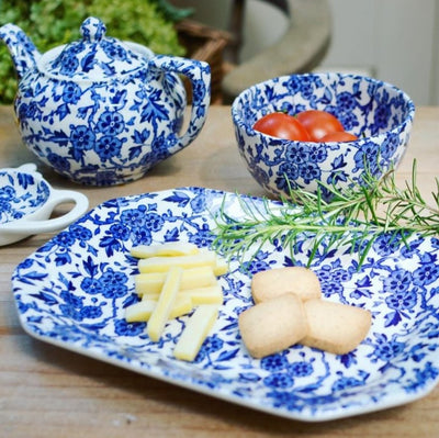 Burleigh Blue Arden Sugar Bowl Small 9.5cm/4"