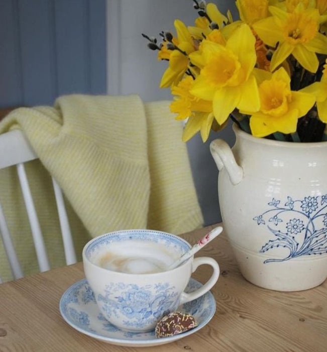 Blue Asiatic Pheasants Breakfast Saucer