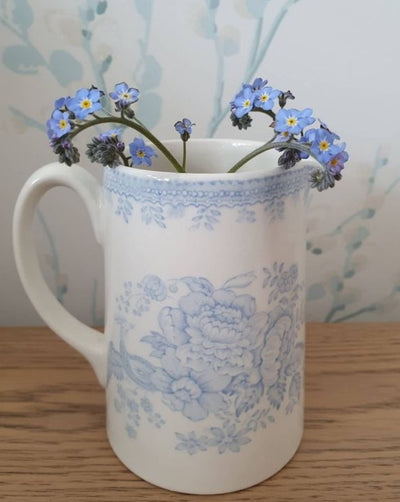 Burleigh Blue Asiatic Pheasants Tankard Jug Medium 568ml/1pt