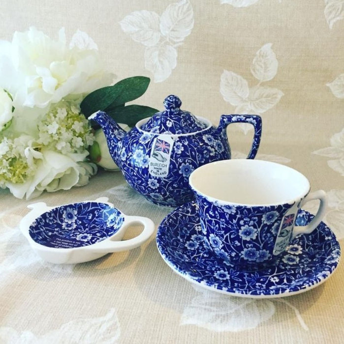 Blue Calico Tea Saucer