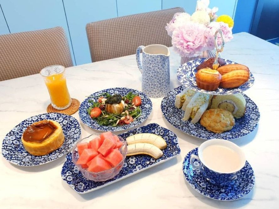 Blue Calico Tea Saucer