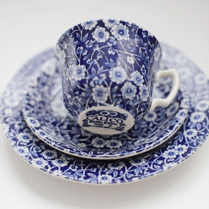 Blue Calico Tea Saucer