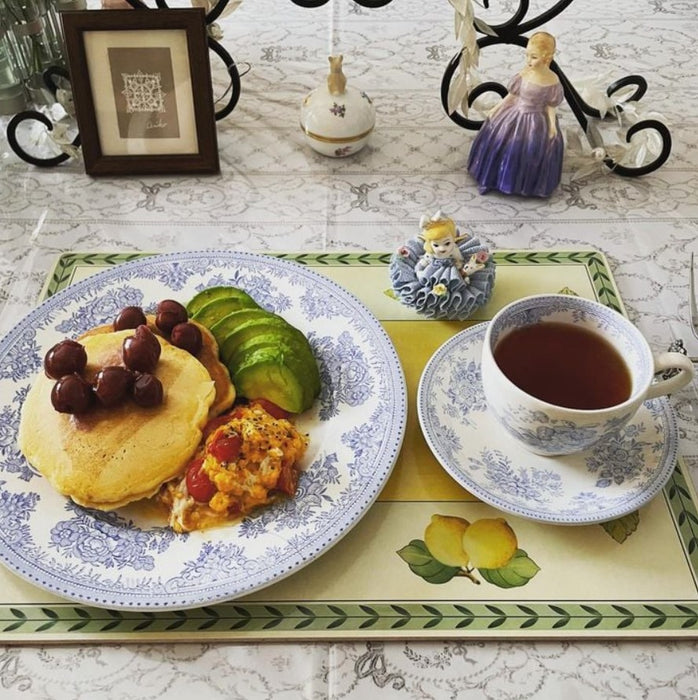 Blue Asiatic Pheasants Teacup & Saucer