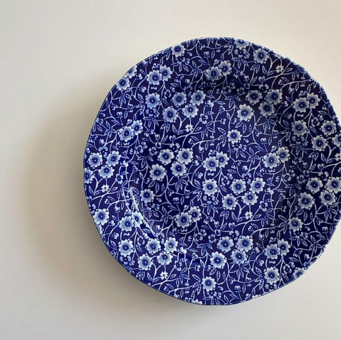 Blue Calico Plate 21.5cm/8.5