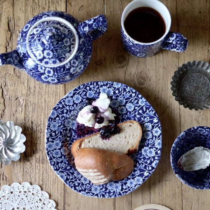 Blue Calico Plate 21.5cm/8.5