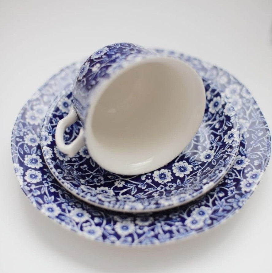 Burleigh Blue Calico Tea Cup 187ml