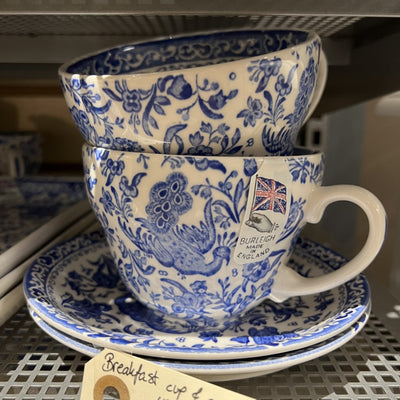 Bộ quà tặng 3 món Blue Regal Peacock Breakfast Cup