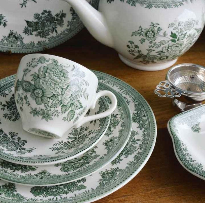 Green Asiatic Pheasants Tea Saucer