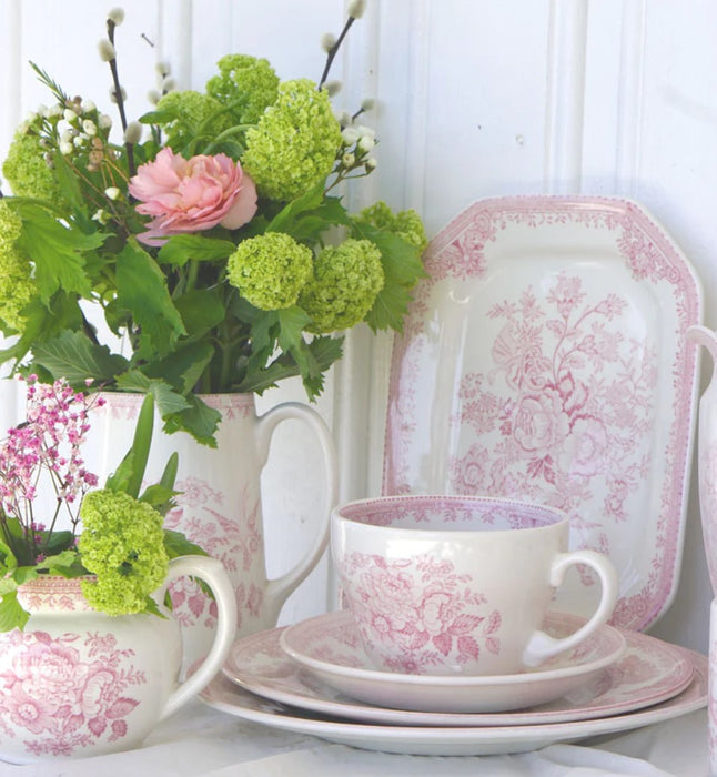 Pink Asiatic Pheasants Breakfast Saucer