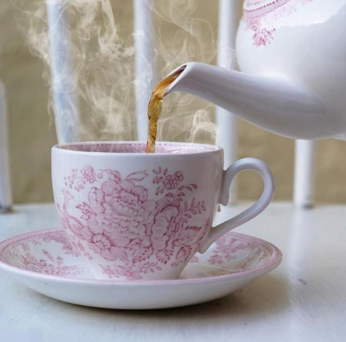 Pink Asiatic Pheasants Small Teapot -Gift Box