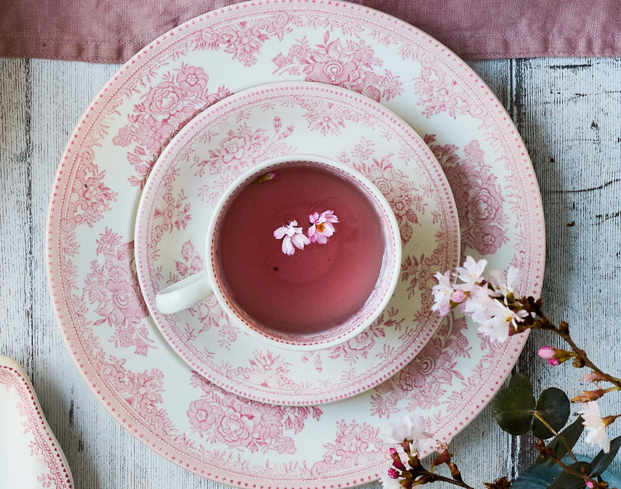 Pink Asiatic Pheasants Teacup 3 - Piece Gift Set