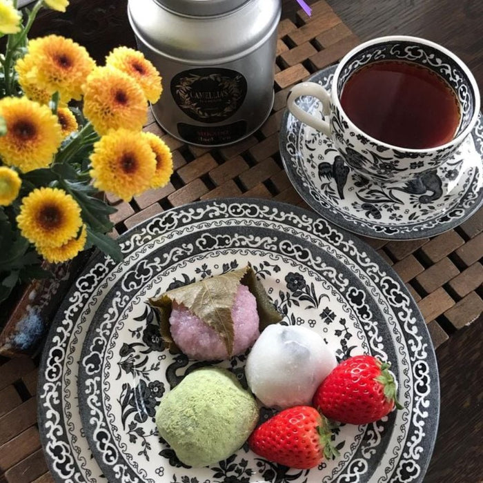 Black Regal Peacock Tea Saucer