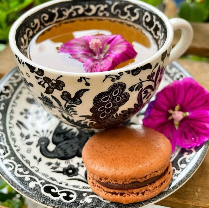 Black Regal Peacock Tea Saucer