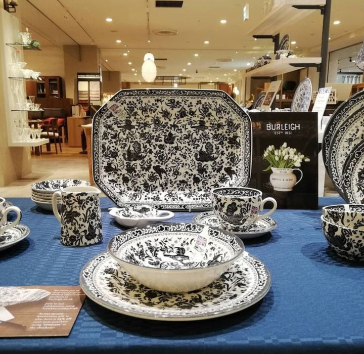 Black Regal Peacock Tea Saucer