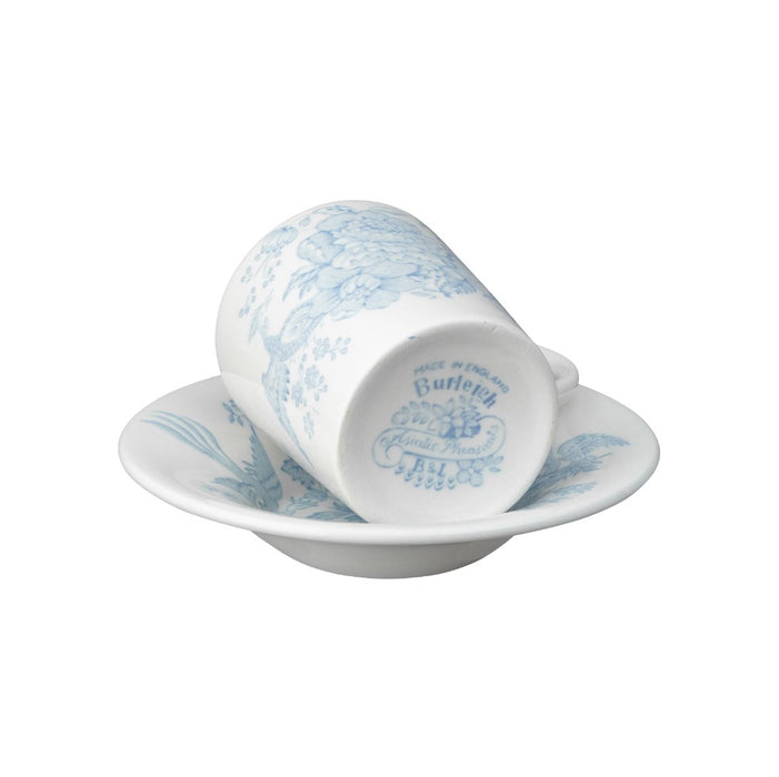 Blue Asiatic Pheasants Espresso Saucer