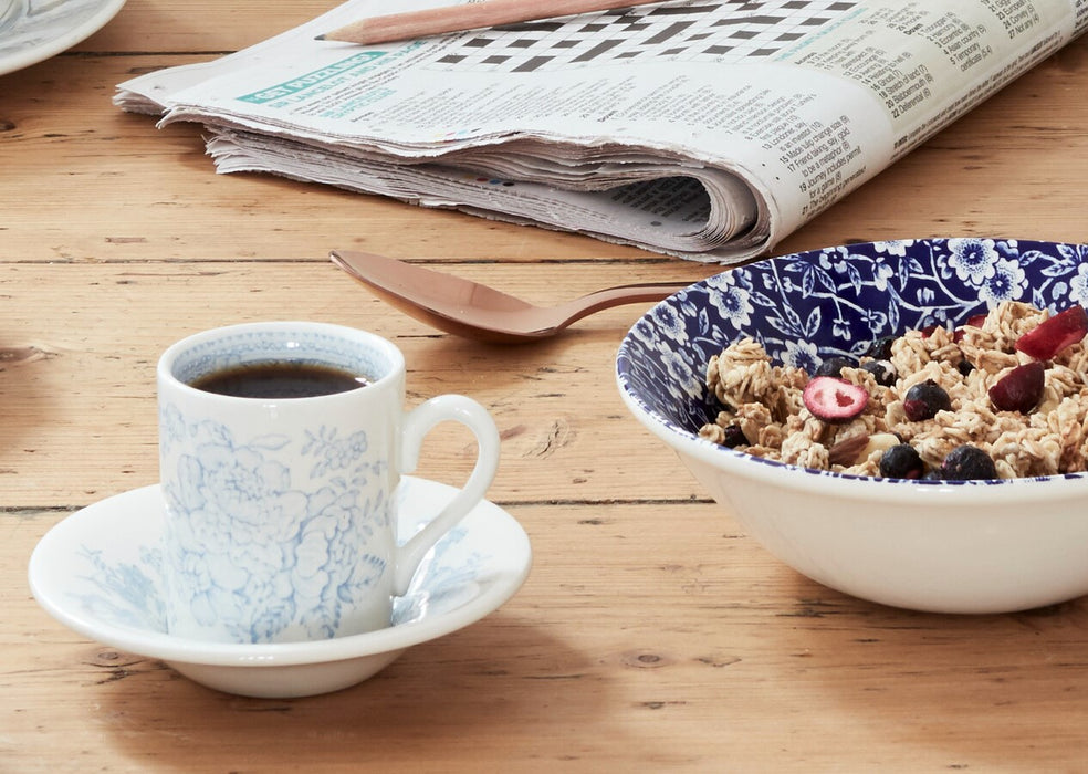 Blue Asiatic Pheasants Espresso Saucer