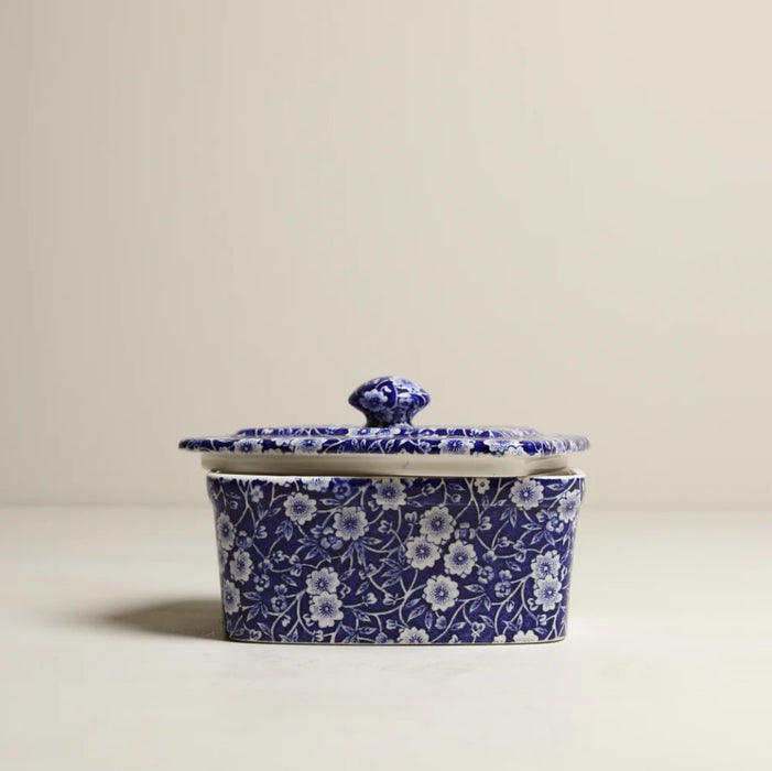 Blue Calico Butter Dish 400g/1lb