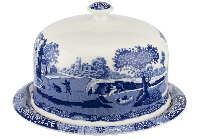 Blue Italian 250th Collection Serving Platter with Dome