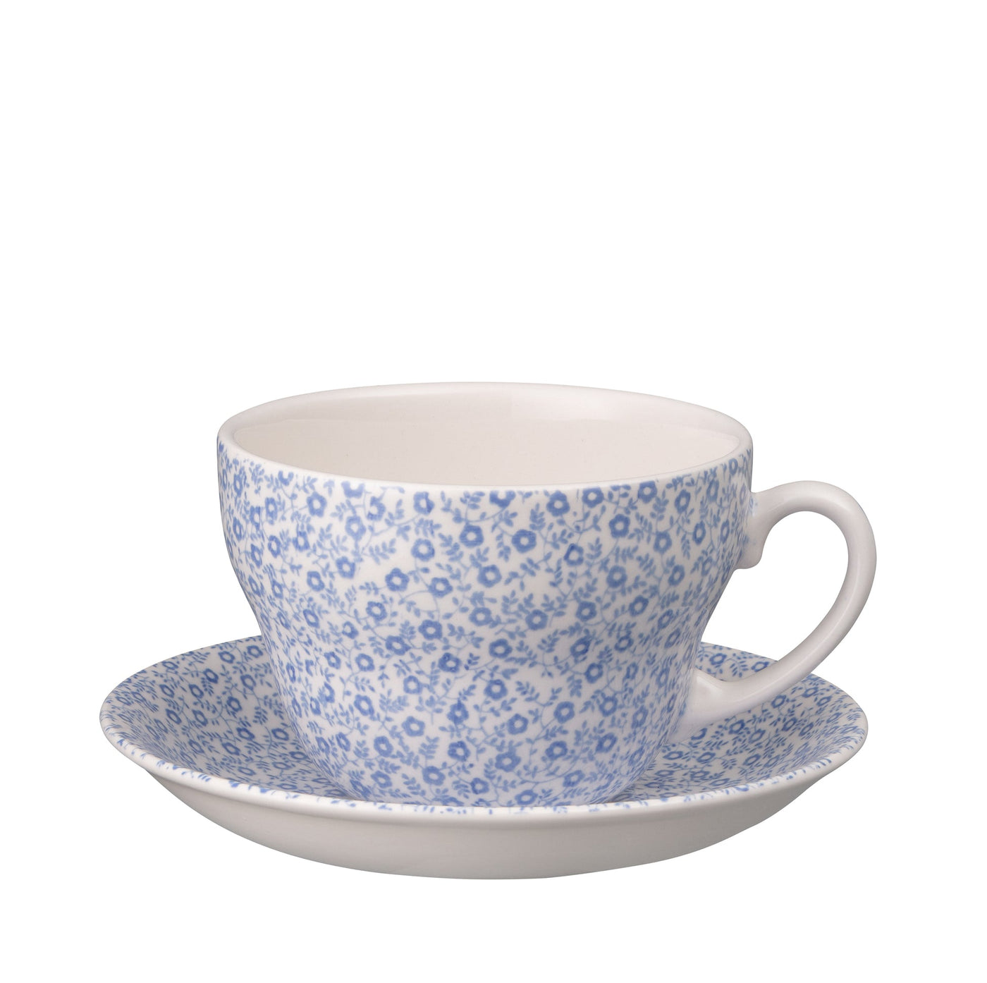 Burleigh Blue Felicity Breakfast Cup & Saucer