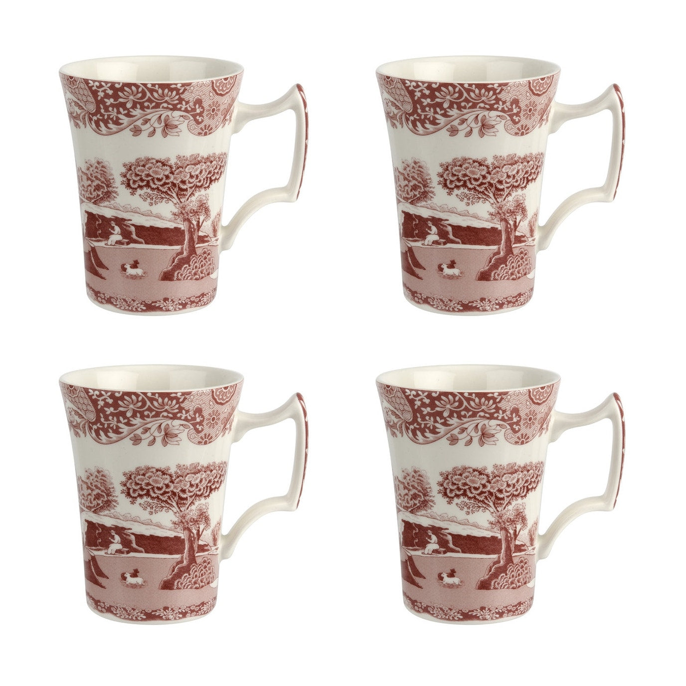 Spode Cranberry Italian  Set of 4