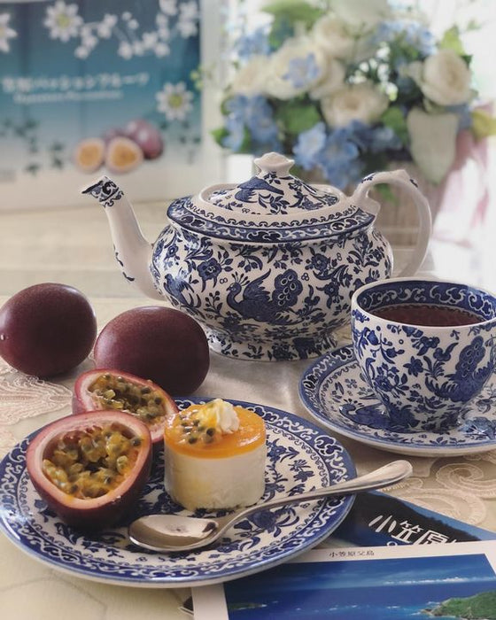 Blue Regal Peacock Teapot 5 Cup