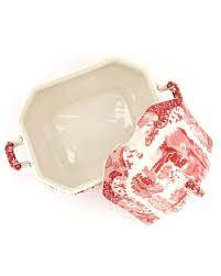 Spode Cranberry Italian Soup Tureen