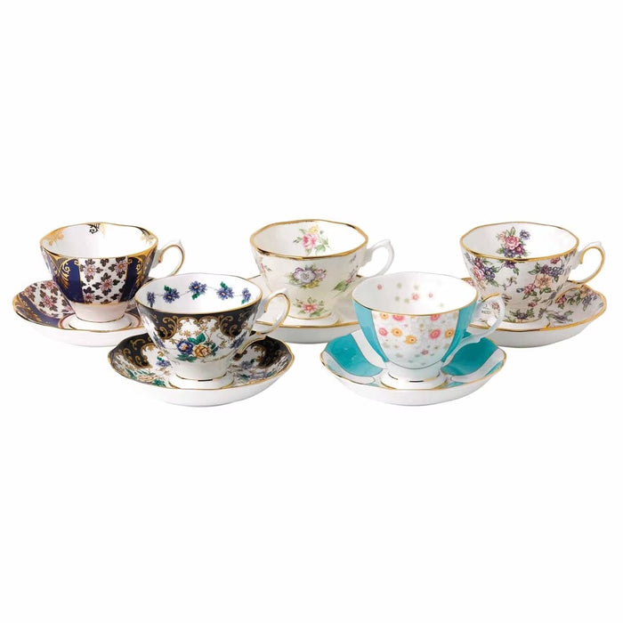 ROYAL ALBERT 100 YEARS OF ROYAL ALBERT 10 PIECE SET (1900-1940)