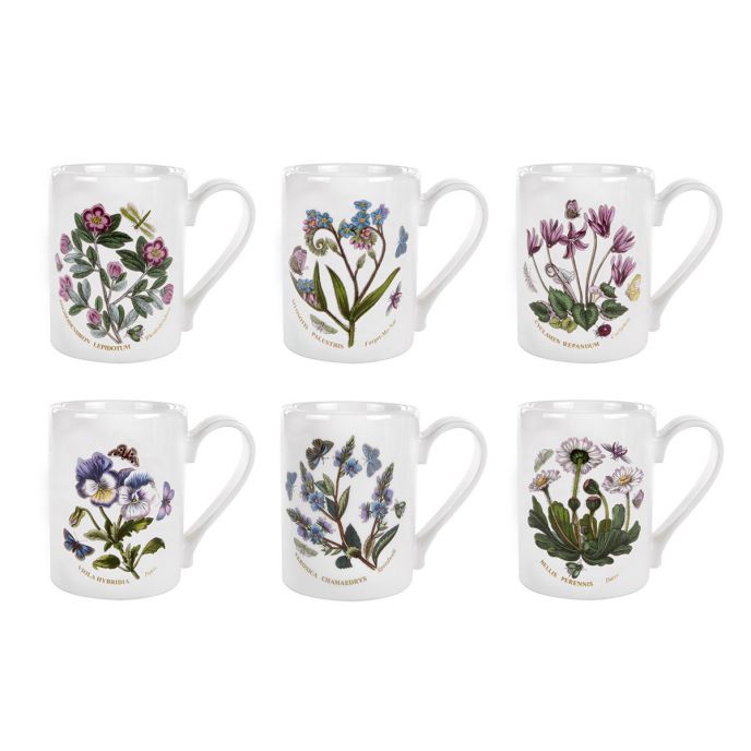 Botanic Garden Set of 6 Coffee Mugs