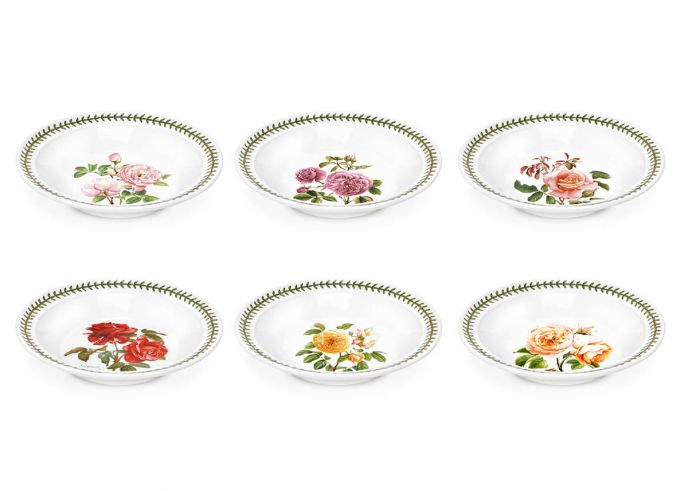 Botanic Roses Set of 6 Soup Plates