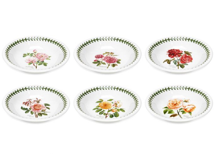 Botanic Roses Set of 6 Bowls 18cm