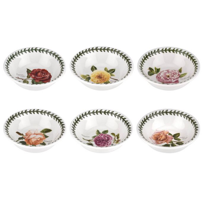 Botanic Roses Set of 6 Small Bowls, 13cm