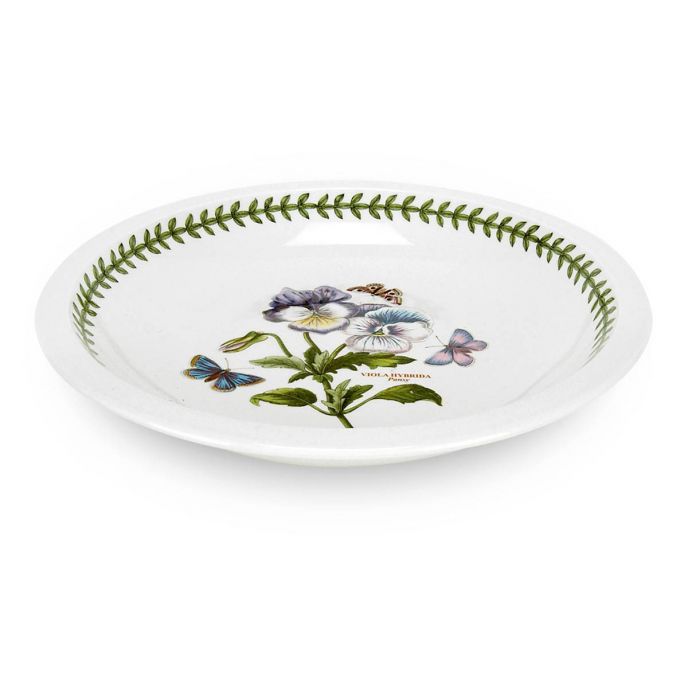 Botanic Garden Pansy Low Bowl, 22cm