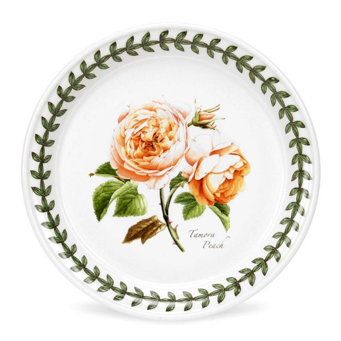 Botanic Roses Tamora Peach Bread Plate